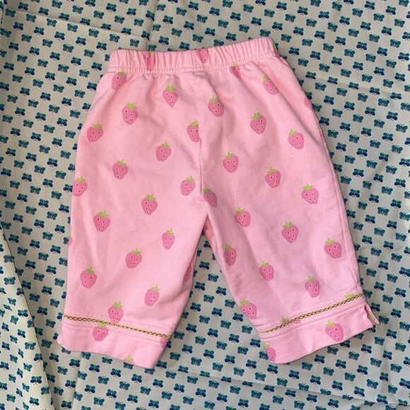 Y2K Gymboree Pink Strawberry Print Pants - Picture 2 of 4
